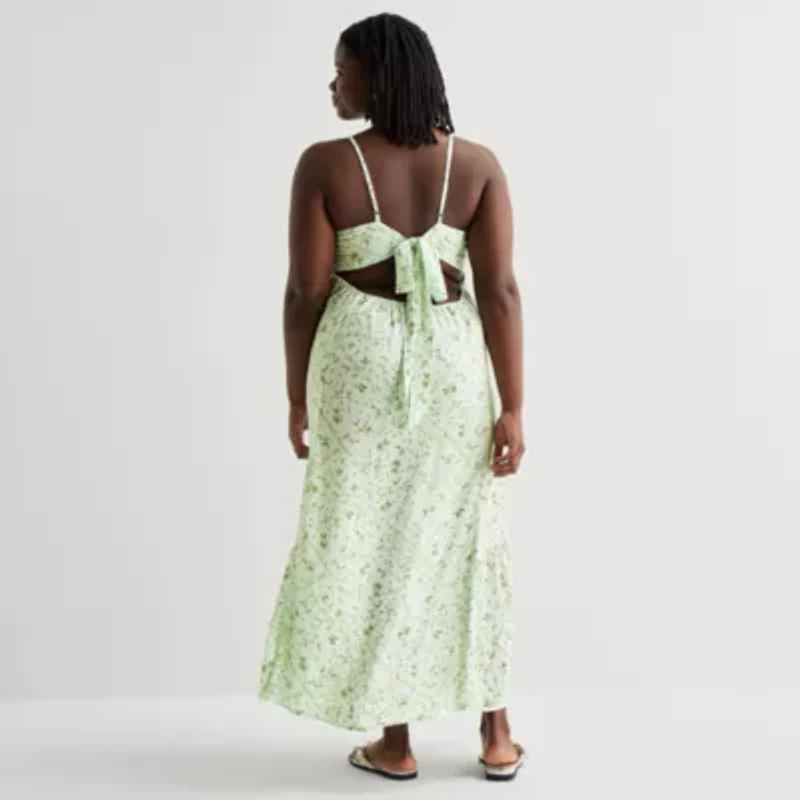 Forever 21 Womens Juniors Plus Sleeveless Maxi Dress