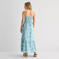 Arizona Womens Juniors Floral Maxi Dress