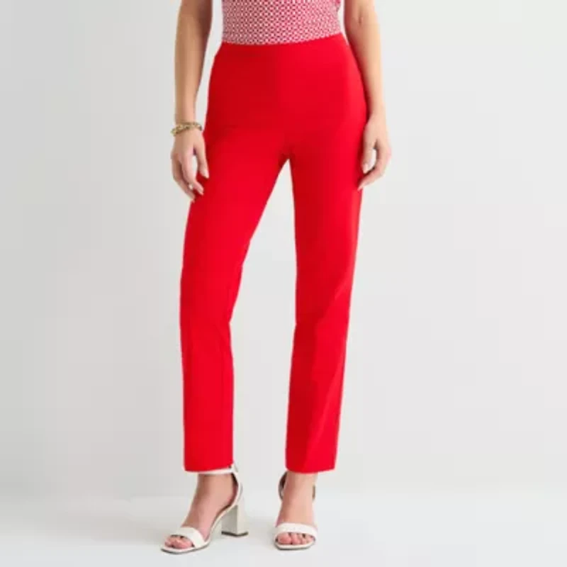 Liz Claiborne Lisa Womens Straight Pull-On Pant