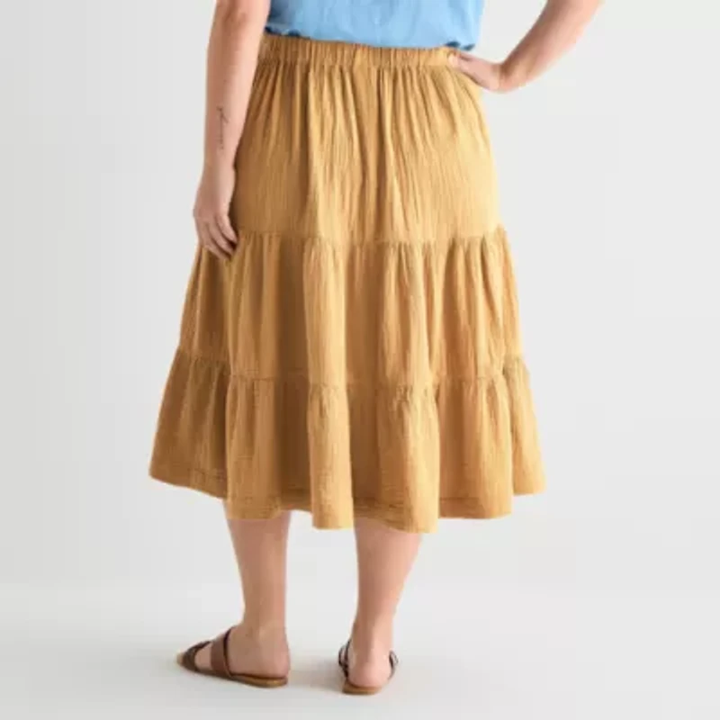 St. John's Bay Womens Plus Maxi Skirt