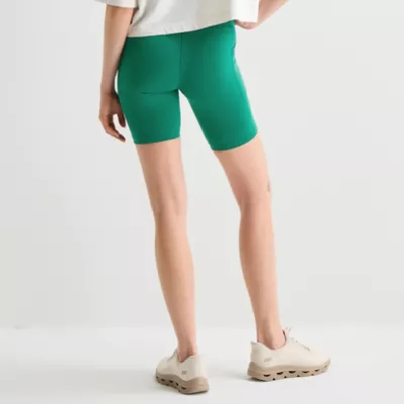 Xersion EverUltra™ Womens 8" High Rise Stretch Fabric Quick Dry Bike Short
