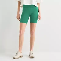 Xersion EverUltra™ Womens 8" High Rise Stretch Fabric Quick Dry Bike Short