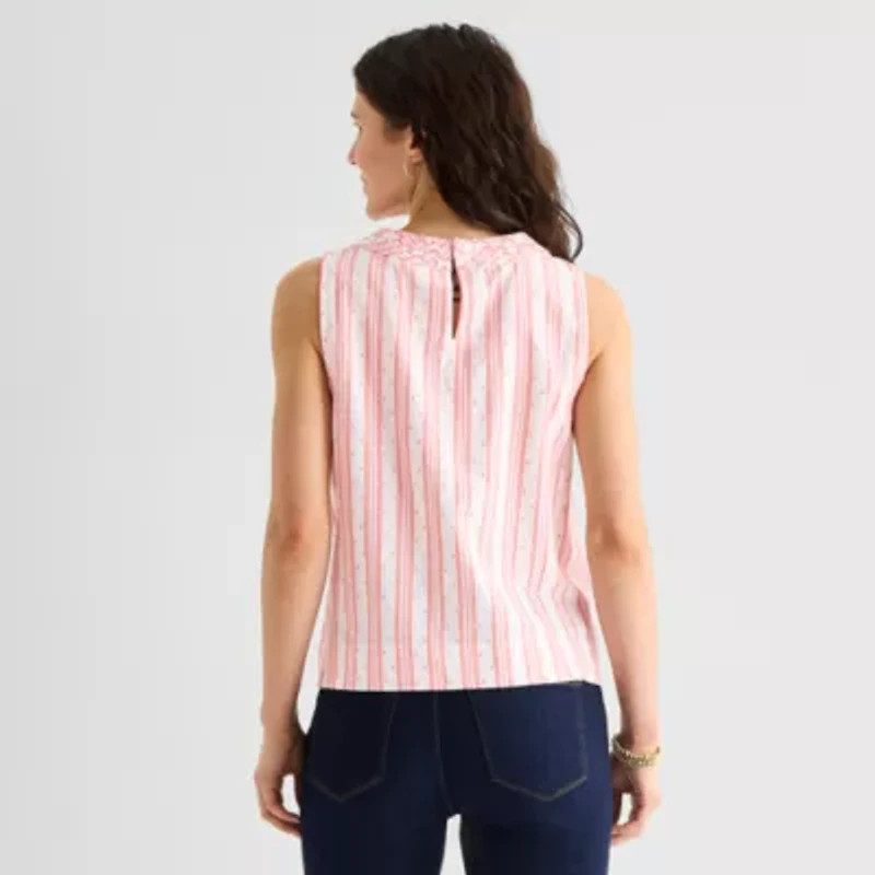 St. John's Bay Womens Sleeveless Blouse