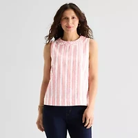 St. John's Bay Womens Sleeveless Blouse