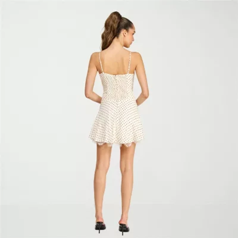 belle vie Womens Sleeveless Fit + Flare Dress