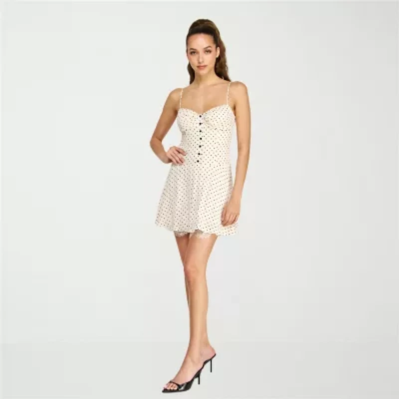 belle vie Womens Sleeveless Fit + Flare Dress