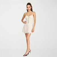 belle vie Womens Sleeveless Fit + Flare Dress