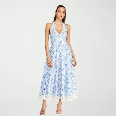 belle vie Womens Sleeveless Midi Maxi Dress