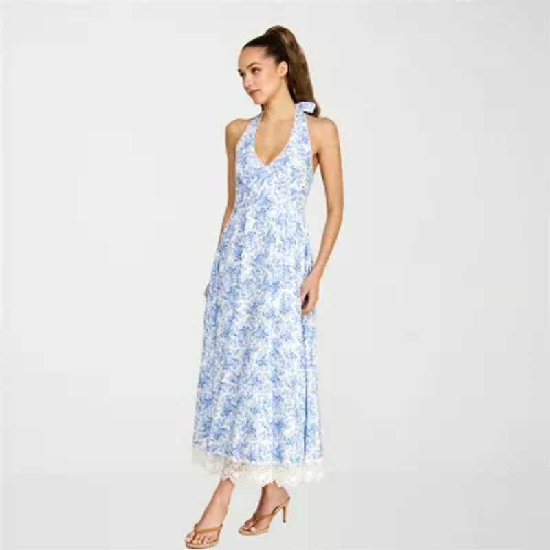 belle vie Womens Sleeveless Midi Maxi Dress