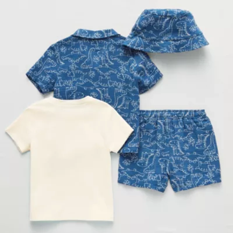 Little Stitch Toddler Boys 3-pc. Short Set