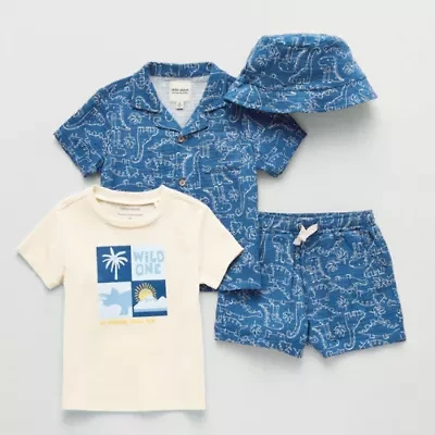 Little Stitch Toddler Boys 3-pc. Short Set