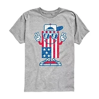 Little & Big Kid Boys Crew Neck Short Sleeve Regular Fit Graphic T-Shirt