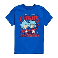 Little & Big Kid Boys Crew Neck Short Sleeve Regular Fit Dr. Seuss Graphic T-Shirt