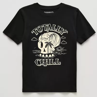 Thereabouts Little & Big Kid Boys Easy-on + Easy-off Sensory Friendly Crew Neck Short Sleeve Adaptive Regular Fit Graphic T-Shirt