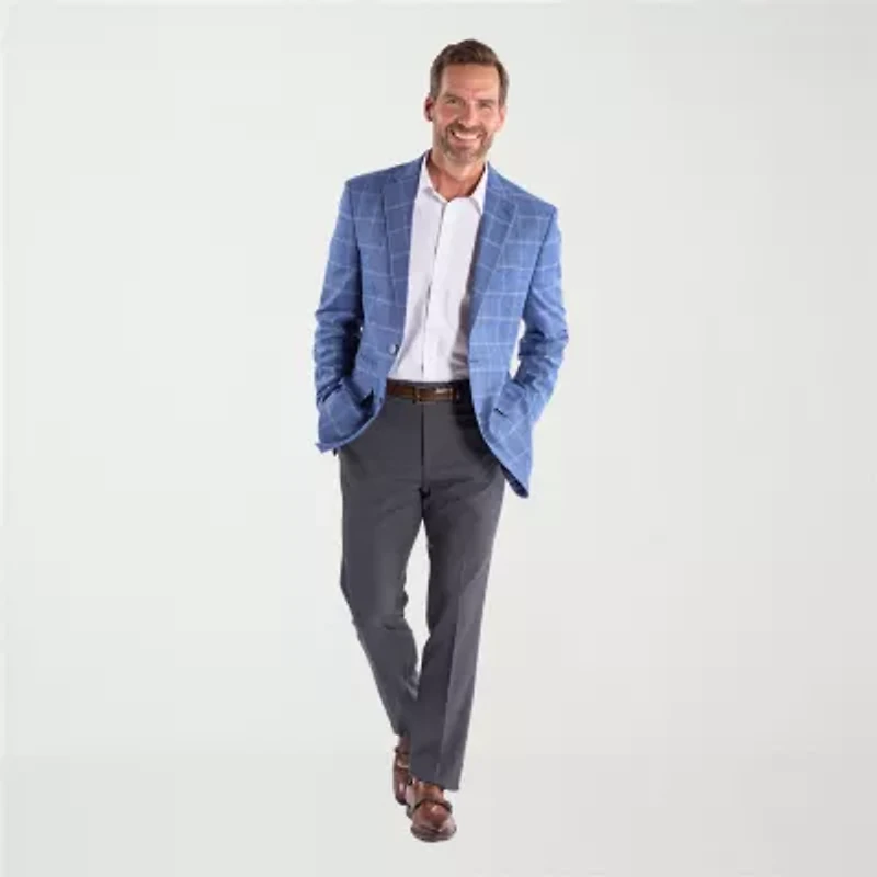 Steve Harvey Mens Plaid Sport Coat