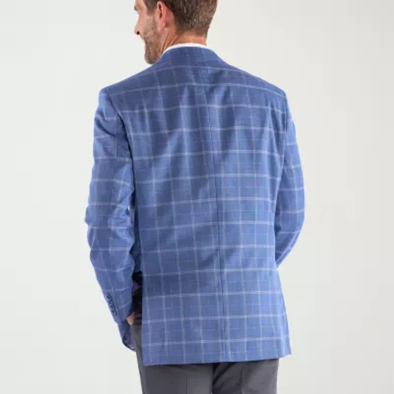 Steve Harvey Mens Plaid Sport Coat