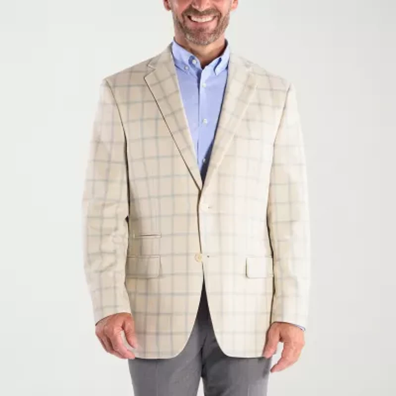 Steve Harvey Mens Plaid Sport Coat