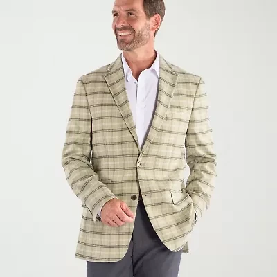 Steve Harvey Mens Plaid Sport Coat