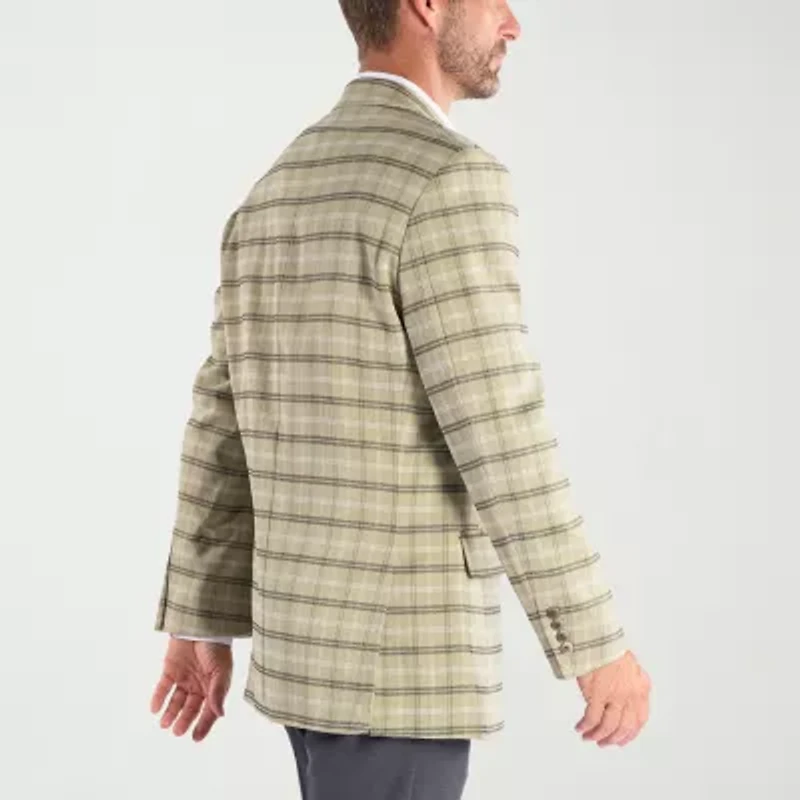 Steve Harvey Mens Plaid Sport Coat