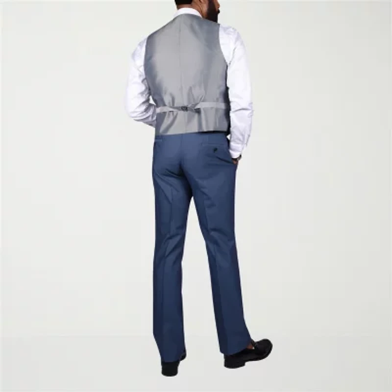 Steve Harvey Mens Stretch Fabric Classic Fit Pleated Front Suit Pant