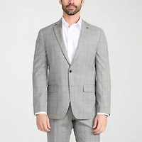 CRICKETEER™ Mens Windowpane Stretch Fabric 2-pc. Suit Set