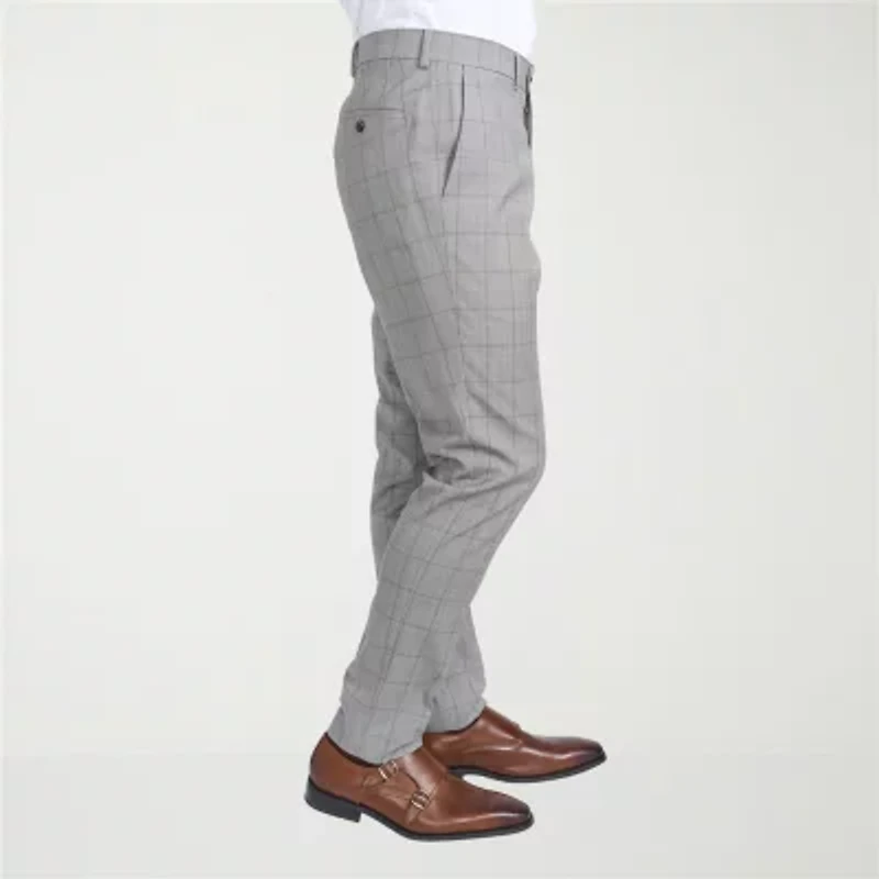 CRICKETEER™ Mens Windowpane Stretch Fabric 2-pc. Suit Set