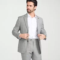CRICKETEER™ Mens Windowpane Stretch Fabric 2-pc. Suit Set