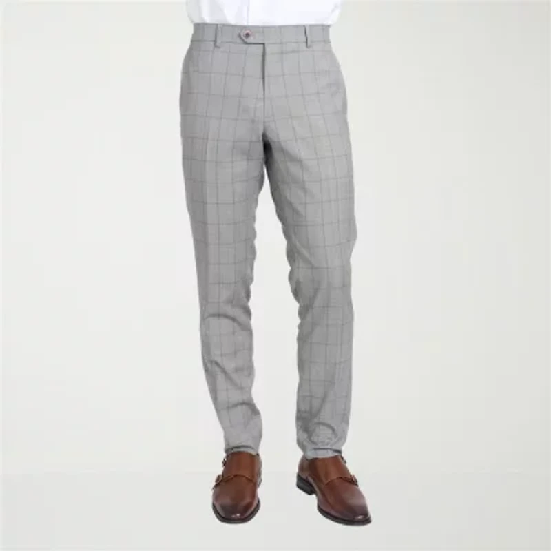 CRICKETEER™ Mens Windowpane Stretch Fabric 2-pc. Suit Set