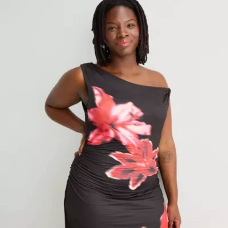 Forever 21 Womens Juniors Plus Sleeveless Bodycon Dress