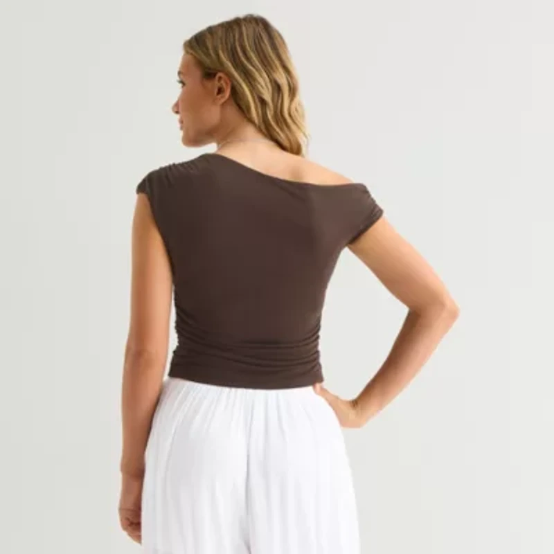 Forever 21 Womens Juniors Off The Shoulder Top