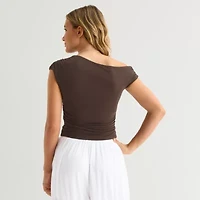 Forever 21 Womens Juniors Off The Shoulder Top