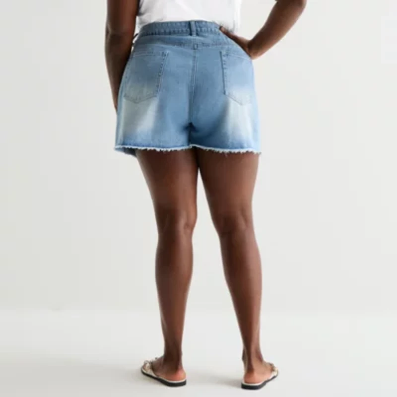 Forever 21 Womens 3" Juniors Plus Denim Short