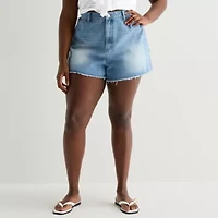Forever 21 Womens 3" Juniors Plus Denim Short