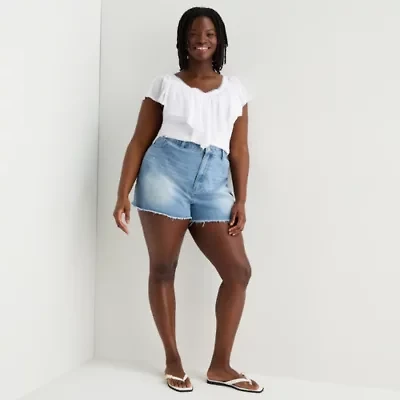 Forever 21 Womens 3" Juniors Plus Denim Short