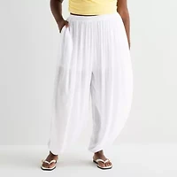 Forever 21 Womens Juniors Plus Cuffed Pull-On Pant
