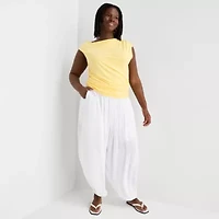 Forever 21 Womens Juniors Plus Cuffed Pull-On Pant