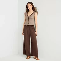 Arizona Womens Juniors V Neck Sleeveless Blouse