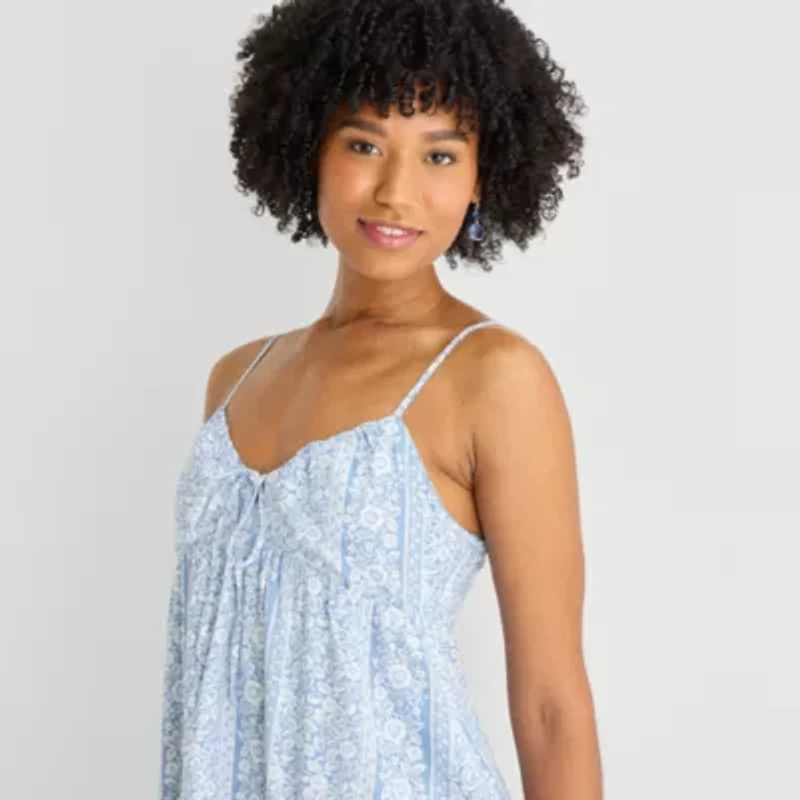 Arizona Womens Sleeveless Floral Sundress