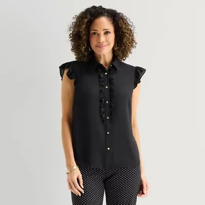 Liz Claiborne Womens Sleeveless Blouse