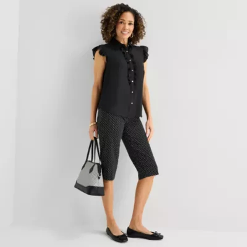 Liz Claiborne Womens Sleeveless Blouse