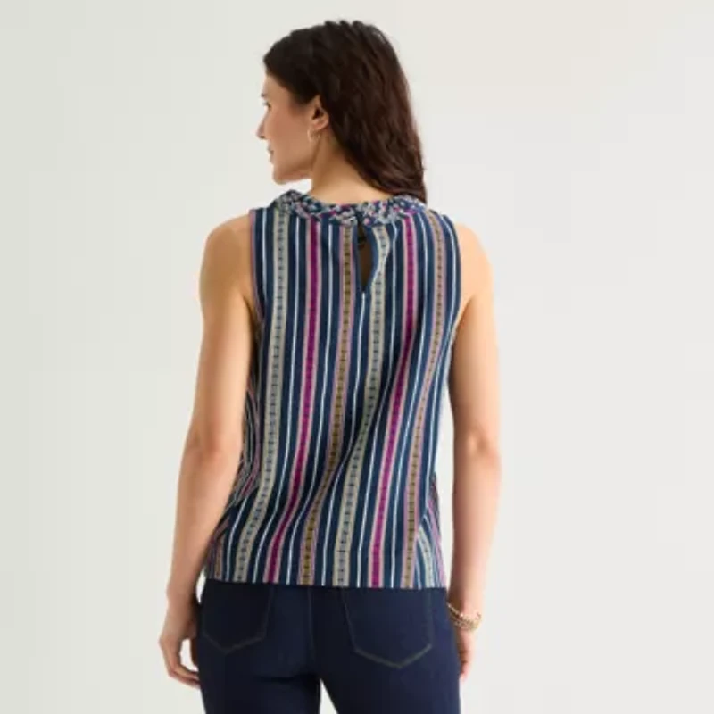 St. John's Bay Womens Sleeveless Blouse