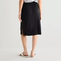 St. John's Bay Womens Midi A-Line Skirt