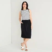 St. John's Bay Womens Midi A-Line Skirt
