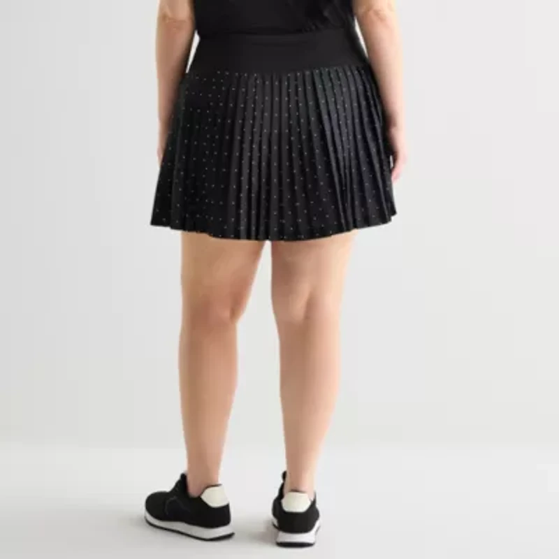 Xersion Pleated Womens 5" High Rise Plus Skort