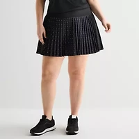 Xersion Pleated Womens 5" High Rise Plus Skort