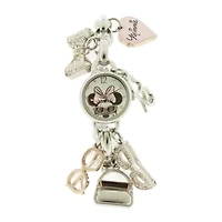 Disney Minnie Mouse Silver Charm Bracelet Watch