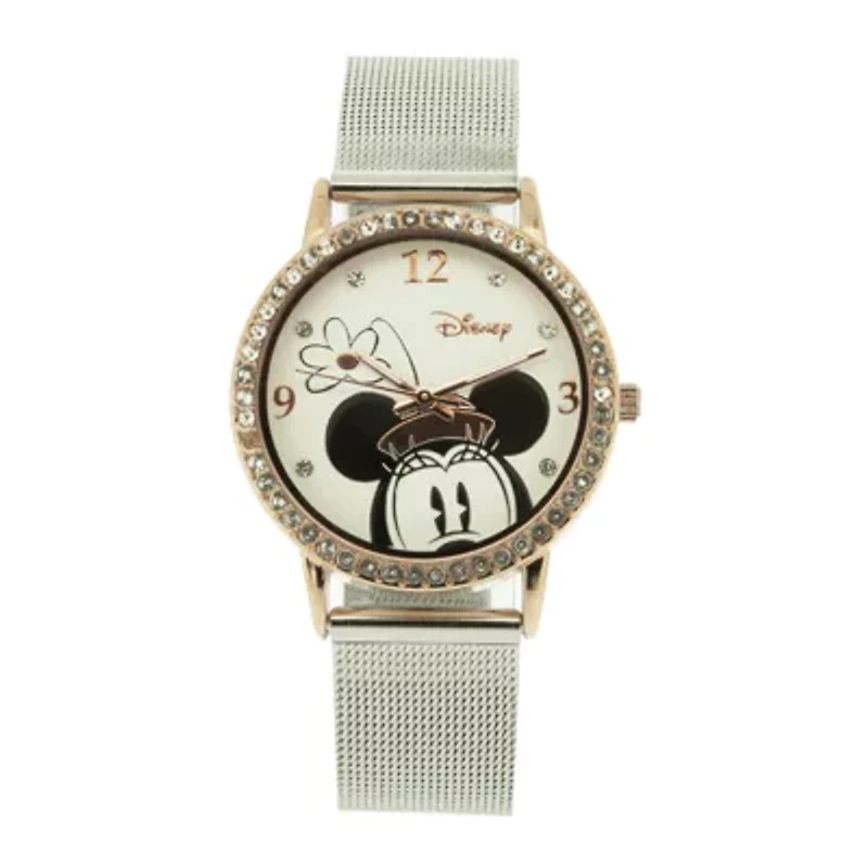 Disney Minnie Mouse Two-Tone Mesh Band Watch