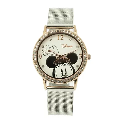 Disney Minnie Mouse Two-Tone Mesh Band Watch