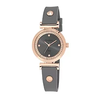 Armitron® Now® Womens Crystal-Accent Gray Strap Watch