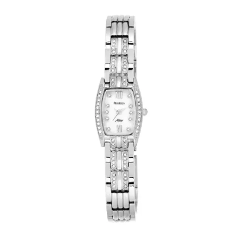 Armitron Now Womens Silver Tone Bracelet Watch 75/5293mpsv